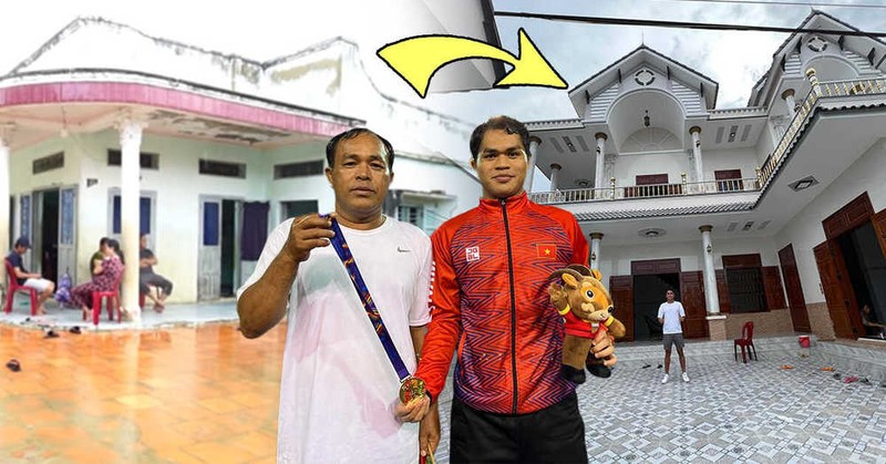 Cầu thủ 22 tuổi Dụng Quang Nho tiết kiệm, vay thêm tiền để xây biệt thự hoành tráng báo hiếu bố mẹ