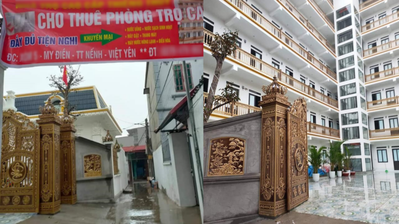 Vị đại gia “chịu chơi” chi tiền tỷ để xây dãy phòng trọ cực hoành tráng, không khác gì khách sạn 5 sao tại Bắc Giang